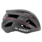 URBAN BIKE ADULT HELMET - GIST LUXO BLACK- IN-MOLD - REAR LIGHTS 360° - EURO 52-58- RATCHET SETTINGS 8013271329864