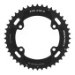 CHAINRING FOR GRAVEL BIKE 4 ARMS-Ø110 FOR SHIMANO GRX DOUBLE TA X110 External 44 Teeth- COMPATIBLE RX600-RX810 BLACK 10/11 Speed. 3662458018289