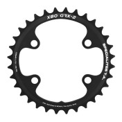 CHAINRING FOR GRAVEL BIKE- 4 Arms- Ø 80 - 32 Teeth DOUBLE Internal X80 TYPE SHIMANO GRX RX600-RX810 BLACK- TA 10/11 Speed. 3662458018272