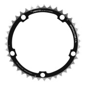 CHAINRING FOR ROAD BIKE 5 ARMS - Ø135 TA VENTO TRIPLE 39 Teeth- Middle BLACK ALU 7075 TYPE CAMPAGNOLO 9/10 Speed. 3662458003438