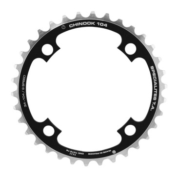 PLATEAU VTT 4BRA D.104 TA CHINOOK TRIPLE 34DTS MILIEU NOIR ALU 8/9V. 3662458000284