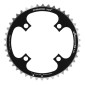 CHAINRING FOR MTB 4 ARMS - Ø104 TA CHINOOK TRIPLE 42 Teeth- External BLACK ALU FOR SHIMANO / SRAM / RACE FACE / FSA 8/9 Speed. 3662458000383