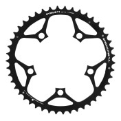 CHAINRING FOR ROAD BIKE 5 ARMS - Ø110 TA SYRIUS 46 Teeth- External BLACK ALU 7075 TYPE SHIMANO 10/11 Speed. 3662458006170