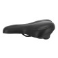 SADDLE- NEWTON FOR URBAN BIKE - BLACK - FLUIDYNAMIC DUAL DENSITY CONFORT 50 MODERATE -ELASTOMER 272x192mm 3700948228258