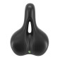 SADDLE- NEWTON FOR URBAN BIKE - "FOR LADY" BLACK - FLUIDYNAMIC DUAL DENSITY - CONFORT 21 - Ergo hole - 268x199mm 3700948228234