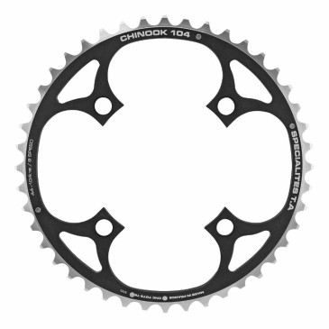 PLATEAU VTT 4BRA D.104 TA CHINOOK TRIPLE 44DTS EXTERIEUR NOIR ALU POUR SHIMANO / SRAM / RACE FACE / FSA 8/9V. 3662458000390