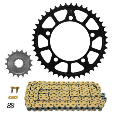 KIT CHAINE ADAPTABLE BMW 900 F R 2020>2021 525 17x44 (DIAM COURONNE 119/140/12.2) (DEMULTIPLICATION ORIGINE) -AFAM-