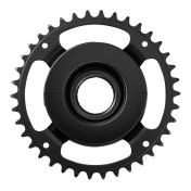 CHAINRING FOR EBIKE DIRECT MOUNT FOR SHIMANO E-STEPS ORIGINAL SINGLE 38 Teeth- BLACK STEPS E6100 Without chain protector. 4550170467890