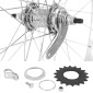 WHEEL FOR URBAN BIKE- REAR 700X35B ALUMINIUM TORPEDO - STEEL HUB - BACK PEDAL BRAKE - SINGLE SPEED (COASTER BRAKE) 3660429071400