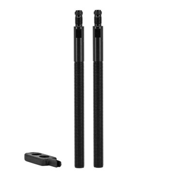PROLONGATEUR DE VALVE PRESTA VELOX 80mm POUR TUBELESS ET TUBETYPE (VENDU A LA PAIRE SUR CARTE) 3660429506148