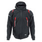 JACKET - ADX RSX BLACK/RED - XS - WITH REMOVABLE HOOD- BLACK/RED - WITH REMOVABLE HOOD-WITH PROTECTIONS EXCEPT BACK PROTECTOR- (APPROVED NF EN 17092-4 : 2020)