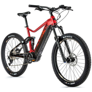 ZZZ VELO ELECTRIQUE/VAE VTT 27,5 LEADER FOX ARRAN 2022 TOUT SUSPENDU HOMME ROUGE TIGRE 10V MOTEUR CENTRAL PANASONIC GX ULTIMATE 36V90NmBATTERIE20Ah(CADRE 19,5" - H50cm - L - ADULTE DE 178cm à 185cm)