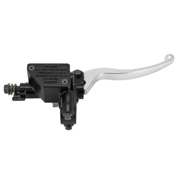 MAITRE CYLINDRE DE FREIN SCOOT ADAPTABLE SYM 50 JET 4 2T, JET 4 4T EURO 4, 50 XPRO EURO 4, 125 JET 4, 125 MASK NOIR/ARGENT DROIT -P2R- 3700948210109