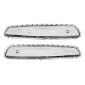 ELYTRE DE RESERVOIR CYCLO POUR PEUGEOT 103 MVL, SP CHROME TORSADE (PAIRE) -SELECTION P2R- 3701213429738