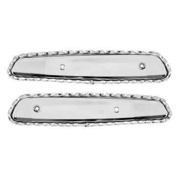 ELYTRE DE RESERVOIR CYCLO POUR PEUGEOT 103 MVL, SP CHROME TORSADE (PAIRE) -SELECTION P2R- 3701213429738