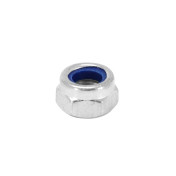 HEX NUT - NYLSTOP TYPE M5 GALVANIZED STEEL (SOLD PER 10). -SELECTION P2R-