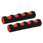 MOUSSE POUR LEVIER DE FREIN NOIR/ROUGE (PAIRE) -SELECTION P2R- 7421083633771