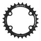 CHAINRING FOR GRAVEL BIKE- 4 Arms- Ø 80 - 28 Teeth DOUBLE Internal X80 TYPE SHIMANO GRX RX600-RX810 BLACK- TA 10/11 Speed 3662458018241