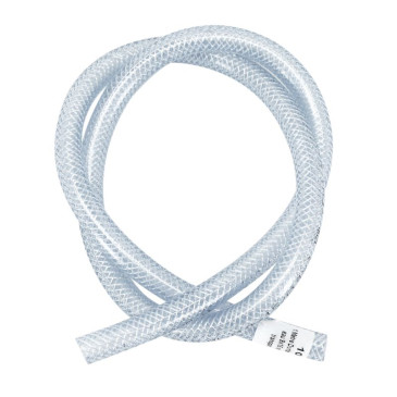 COOLANT HOSE 9 x 15 mm TRANSPARENT REINFORCED (1 m) -SELECTION P2R-