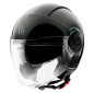 HELMET- OPEN FACE MT VIALE SV -DUAL SCREEN- SOLID GLOSS BLACK XL