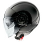 HELMET- OPEN FACE MT VIALE SV -DUAL SCREEN- SOLID GLOSS BLACK XL