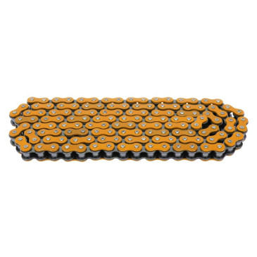 CHAIN FOR MOTORBIKE- ARTEK 420 REINFORCED - ORANGE - 136 Links 3700948239773