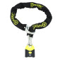 ANTITHEFT- CHAIN LOCK AUVRAY K.BLOCK LASSO 1.20M 6 LINK Ø 10,5 mm WITH SAFETY LOCK 72 x 110 mm