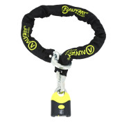 ANTIVOL A CHAINE AUVRAY K-BLOCK LASSO 1.20M MAILLON DIAM 10,5 mm AVEC CADENAS 72 x 110 mm 3700807708297