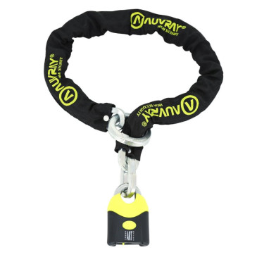 ANTITHEFT- CHAIN LOCK AUVRAY K.BLOCK LASSO 1.20M 6 LINK Ø 10,5 mm WITH SAFETY LOCK 72 x 110 mm 3700807708297