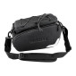 SINGLE BAG FOR BICYCLE-REAR- RACKTIME ODIN BLACK - On rear carrier (L 37cm x L 24cm x h 24cm) - COMPATIBLE SYSTEM RACKTIME SNAP-IT 2.0 (With folding side-bags) 4048174864826