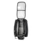 SINGLE BAG FOR BICYCLE-REAR- RACKTIME ODIN BLACK - On rear carrier (L 37cm x L 24cm x h 24cm) - COMPATIBLE SYSTEM RACKTIME SNAP-IT 2.0 (With folding side-bags) 4048174864826