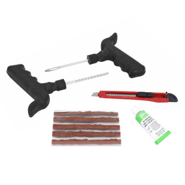 NECESSAIRE REPARATION PNEU POUR TUBELESS A MECHES/TRESSES VULCANISEES -P2R- 3700948068304