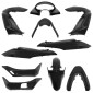 FAIRINGS/BODY PARTS FOR MAXISCOOTER HONDA 125 PCX 2010>2013 BLACK GLOSS (11 PARTS KIT)