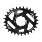 CHAINRING FOR MTB - DIRECT MOUNT 28 Teeth TA ONE SH52 OVAL- BLACK - ALUMINIUM FOR SHIMANO XTR M9100 / XT M8100 / SLX M7100 / MT900 - 10/11/12 SPEED. 3662458016636