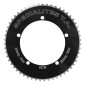 CHAINRING FOR TRACK BIKE - 5 Arms- Ø 144 TA FULL TRACK 55 Teeth- BLACK ALU 7075 For CHAIN 3.17mm (1"1/8) 3662458005371