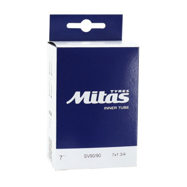 INNER TUBE-FOR STROLLERS 7 X 1 3/4 MITAS SCHRADER VALVE 45° (47-94) 8593375414517