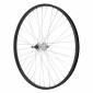 WHEEL FOR MTB - 26" REAR - ALU M110 Black - ALUMINIUM SILVER HUB for 6/7 Freewheel - SOLID SPINDLE (sold with nuts 10X100) 3660429063337