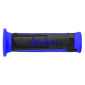 GRIP - DOMINO ORIGINAL- ON ROAD A350 GREY ANTHRACITE/BLUE 120 mm OPEN END (PAIR).