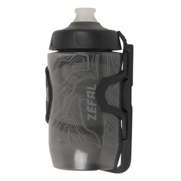 PORTE BIDON ZEFAL PULSE Z2 COMPOSITE NOIR SORTIE LATERALE REVERSIBLE 40g AVEC BIDON SENSE PRO 500ml ADAPTE POUR PETITS CADRES 3420581557002