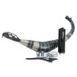 EXHAUST FOR 50cc MOTORBIKE- VOCA CROSS ROOKIE FOR BETA 50 RR 2021> (LOW MOUNTING - ALUMINIUM BLACK SILENCER)