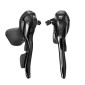 LEVIER/MANETTE ROUTE PATIN MICROSHIFT 9V. DOUBLE ALU NOIR COMPATIBLE SHIMANO (PAIRE SACHET POUR ATELIER) 3700948241530
