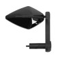 RETROVISEUR VELO GAUCHE OU DROIT NEWTON LOSAN NOIR FIXATION SUR CINTRE POUR VAE (MIROIR 10x5,5 cm) 3700948241653