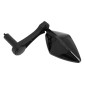 MIRROR FOR BICYCLE-LEFT/RIGHT- NEWTON LOSAN - ON HANDLEBAR-BLACK - 10 x 5,5 cm 3700948241653