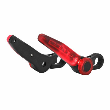 EMBOUT DE CINTRE A PILES NEWTON NOIR AVEC ECLAIRAGE INTEGRE (PAIRE) (OFFRE SPECIALE) 3700948236611