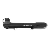 MINI PUMP - ROAD/MTB GIYO FINE ALU NOIR TELESCOPIQUE VP/VS - WITH BRACKET ON BOTTLE CAGE