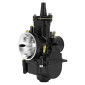 CARBURATEUR TYPE PWK 28 BLACK A BOISSEAU PLAT AVEC POWERJET ET STARTER A TIRETTE (QUALITE PREMIUM) -P2R- 3700948239490
