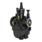 CARBURATEUR TYPE PWK 28 BLACK A BOISSEAU PLAT AVEC POWERJET ET STARTER A TIRETTE (QUALITE PREMIUM) -P2R- 3700948239490