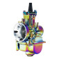 CARBURATEUR TYPE PWK 26 TITANIUM A BOISSEAU PLAT AVEC POWERJET ET STARTER A TIRETTE (QUALITE PREMIUM) -P2R- 3700948241837