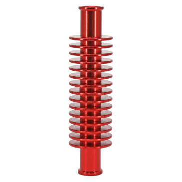 WATER HOSE COOLER - Red Aluminium cylindrical (133x35mm, For hose Ø 17mm) -P2R-