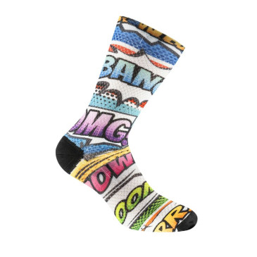 CYCLING SOCKS-SUMMER- GIST COMICS BANG 38/42 - HEIGHT 16CM (PAIR ) -5863